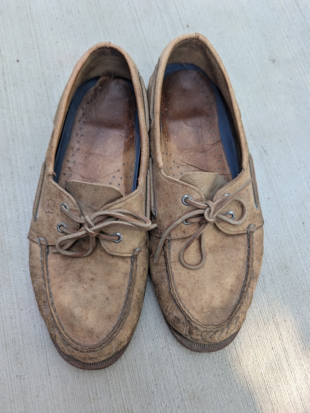 Men's Sperry Suede Boat Shoes in Tan 12 Wide